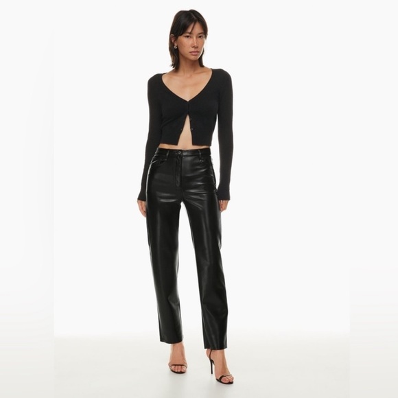 Wilfred Pants - Wilfred Faux Leather Cropped Pants size 4